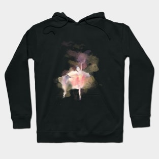 Balet Dancer Watercolor Art Hoodie